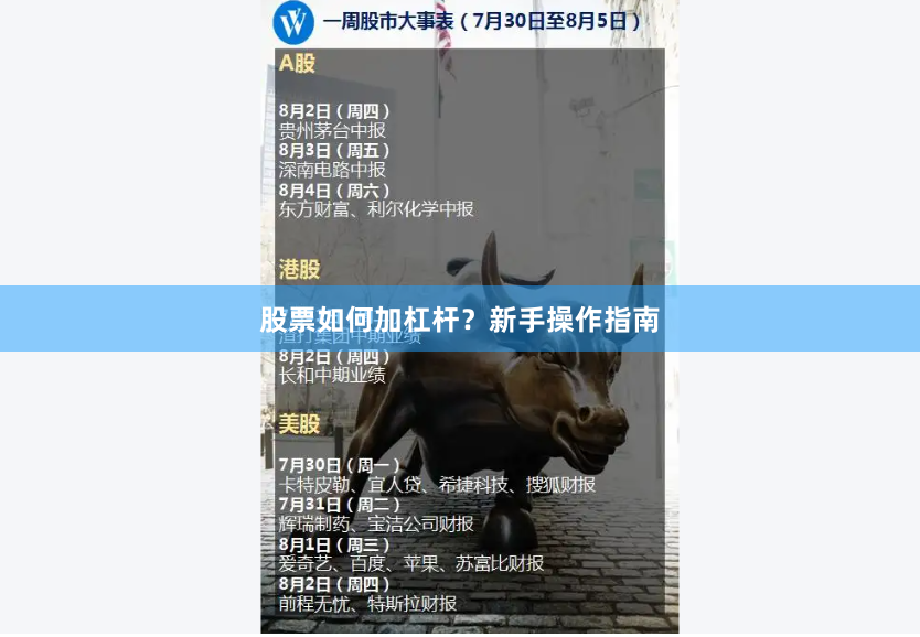 股票如何加杠杆？新手操作指南